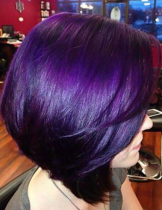 Фиолетовые волосы