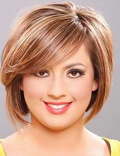 Стрижка боб для круглого лица