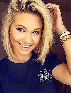 Стрижка боб для круглого лица