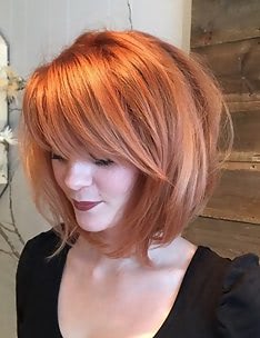 Стрижка боб для круглого лица