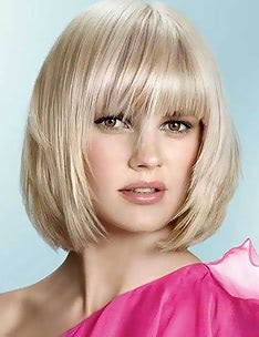 Стрижка боб для круглого лица