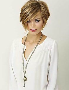 Стрижка боб для круглого лица