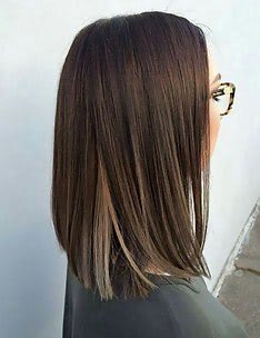 Удлиненное каре без челки