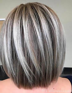 Каскад на средние волосы