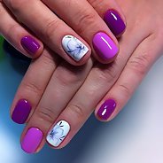 Маникюр на короткие ногти