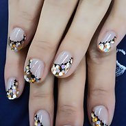 Маникюр с блестками