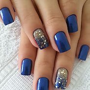 Маникюр с блестками