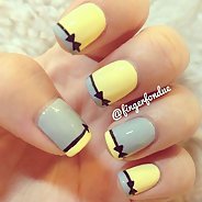 Желтый маникюр